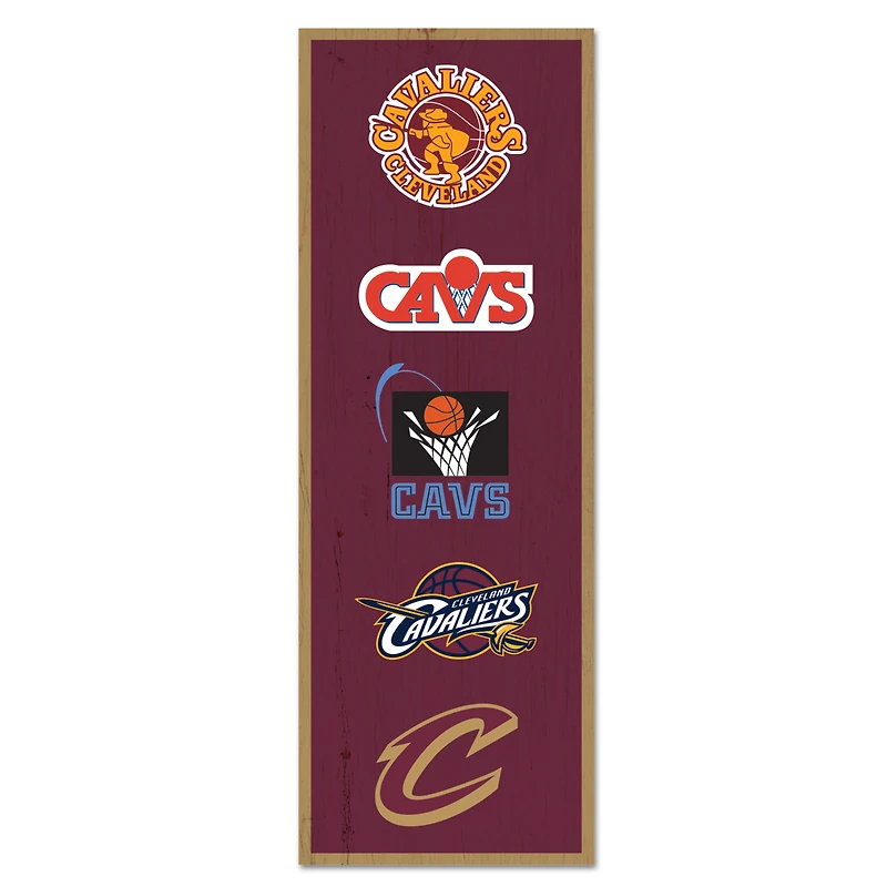WinCraft Cleveland Cavaliers 6" x 17" Logo Evolution Wood Sign