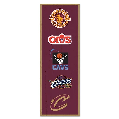 WinCraft Cleveland Cavaliers 6" x 17" Logo Evolution Wood Sign