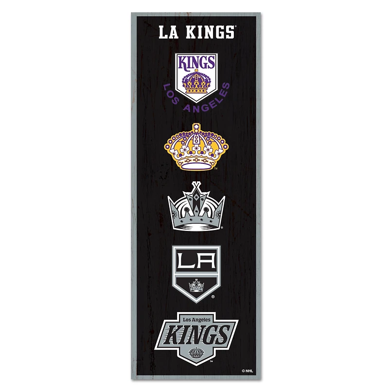 WinCraft Los Angeles Kings 6" x 17" Logo Evolution Wood Sign