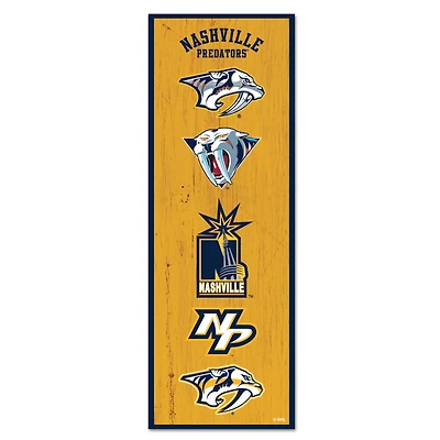 WinCraft Nashville Predators 6" x 17" Logo Evolution Wood Sign