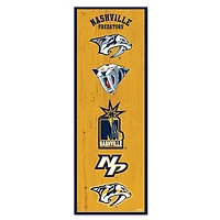WinCraft Nashville Predators 6" x 17" Logo Evolution Wood Sign