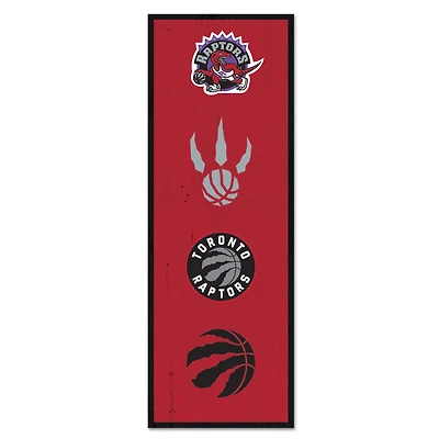 WinCraft Toronto Raptors 6" x 17" Logo Evolution Wood Sign