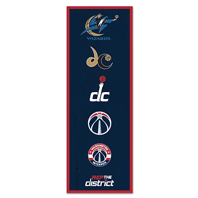 WinCraft Washington Wizards 6" x 17" Logo Evolution Wood Sign