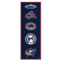 WinCraft Columbus Blue Jackets 6" x 17" Logo Evolution Wood Sign