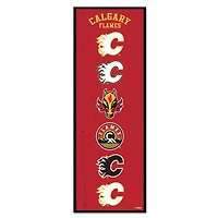 WinCraft Calgary Flames 6" x 17" Logo Evolution Wood Sign