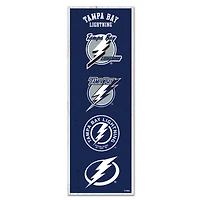WinCraft Tampa Bay Lightning 6" x 17" Logo Evolution Wood Sign