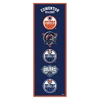 WinCraft Edmonton Oilers 6" x 17" Logo Evolution Wood Sign