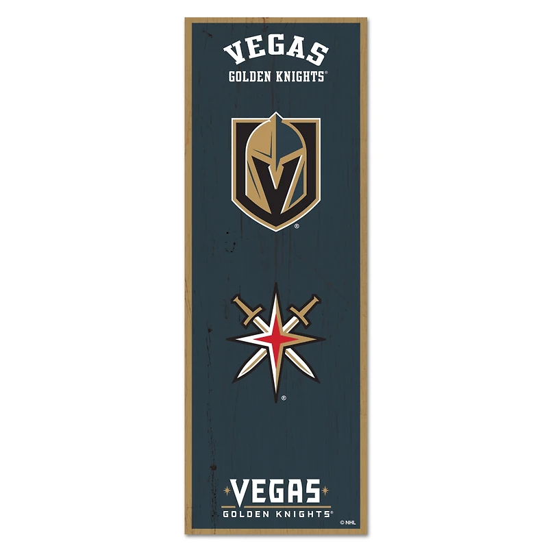 WinCraft Vegas Golden Knights 6" x 17" Logo Evolution Wood Sign