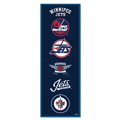 WinCraft Winnipeg Jets 6" x 17" Logo Evolution Wood Sign