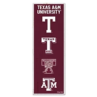WinCraft Texas A&M Aggies 6" x 17" Logo Evolution Wood Sign