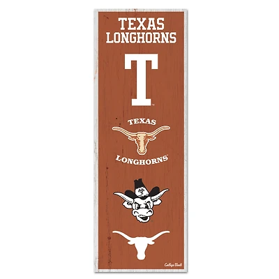 WinCraft Texas Longhorns 6" x 17" Logo Evolution Wood Sign