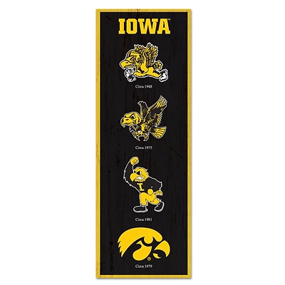WinCraft Iowa Hawkeyes 6" x 17" Logo Evolution Wood Sign