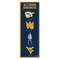 WinCraft West Virginia Mountaineers 6" x 17" Logo Evolution Wood Sign