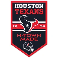WinCraft Houston Texans 11" x 17" Chevron Wood Sign
