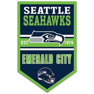 WinCraft Seattle Seahawks 11" x 17" Chevron Wood Sign