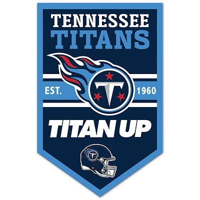 WinCraft Tennessee Titans 11" x 17" Chevron Wood Sign