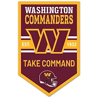 WinCraft Washington Commanders 11" x 17" Chevron Wood Sign