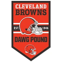 WinCraft Cleveland Browns 11" x 17" Chevron Wood Sign