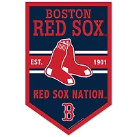 WinCraft Boston Red Sox 11" x 17" Chevron Wood Sign
