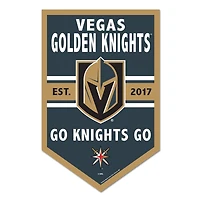 WinCraft Vegas Golden Knights 11" x 17" Chevron Wood Sign