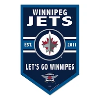 WinCraft Winnipeg Jets 11" x 17" Chevron Wood Sign