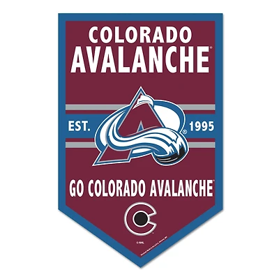 WinCraft Colorado Avalanche 11" x 17" Chevron Wood Sign