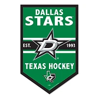 WinCraft Dallas Stars 11" x 17" Chevron Wood Sign