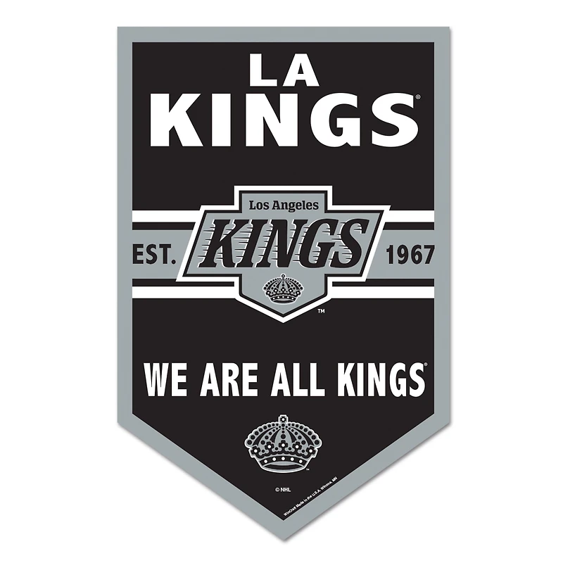 WinCraft Los Angeles Kings 11" x 17" Chevron Wood Sign