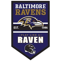 WinCraft Baltimore Ravens 11" x 17" Chevron Wood Sign