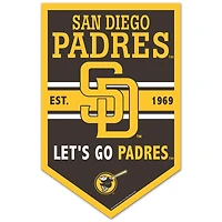 WinCraft San Diego Padres 11" x 17" Chevron Wood Sign