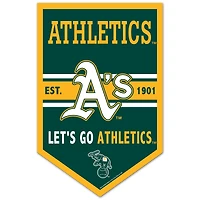 WinCraft Athletics 11" x 17" Chevron Wood Sign