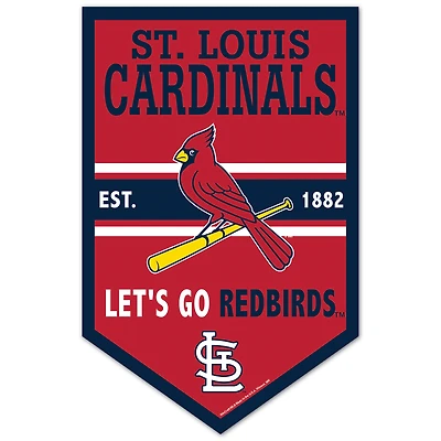 WinCraft St. Louis Cardinals 11" x 17" Chevron Wood Sign