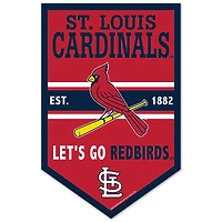 WinCraft St. Louis Cardinals 11" x 17" Chevron Wood Sign