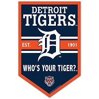 WinCraft Detroit Tigers 11" x 17" Chevron Wood Sign