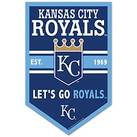 WinCraft Kansas City Royals 11" x 17" Chevron Wood Sign