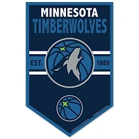 WinCraft Minnesota Timberwolves 11" x 17" Chevron Wood Sign