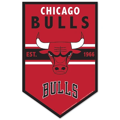 WinCraft Chicago Bulls 11" x 17" Chevron Wood Sign