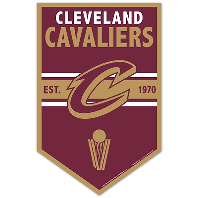WinCraft Cleveland Cavaliers 11" x 17" Chevron Wood Sign