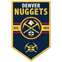 WinCraft Denver Nuggets 11" x 17" Chevron Wood Sign