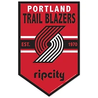WinCraft Portland Trail Blazers 11" x 17" Chevron Wood Sign