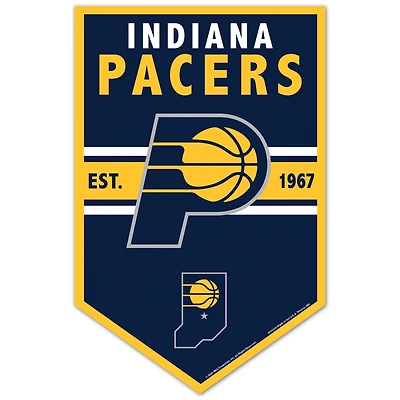 WinCraft Indiana Pacers 11" x 17" Chevron Wood Sign