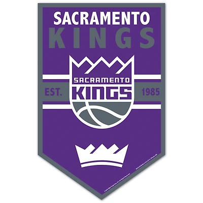 WinCraft Sacramento Kings 11" x 17" Chevron Wood Sign