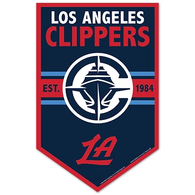 WinCraft LA Clippers 11" x 17" Chevron Wood Sign
