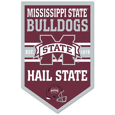 WinCraft Mississippi State Bulldogs 11" x 17" Chevron Wood Sign