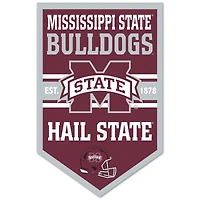 WinCraft Mississippi State Bulldogs 11" x 17" Chevron Wood Sign