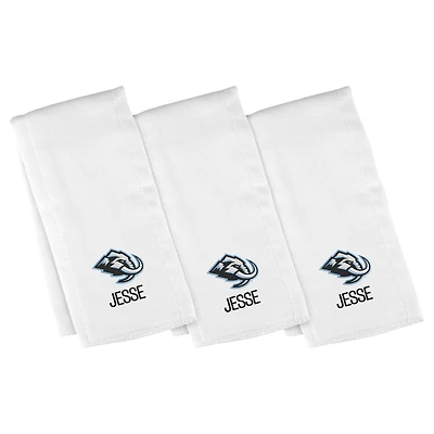 Infant Chad & Jake Utah Mammoth Primary Logo Three-Piece Personalized Burp Cloth Set