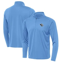Men's Antigua Powder Blue Utah Mammoth Tribute Quarter-Zip Pullover