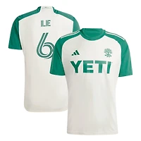 Men's adidas Ilie Sanchez Tan Austin FC 2024 The Armadillo Kit Replica Player Jersey