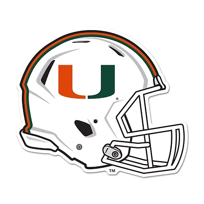 WinCraft Miami Hurricanes 14" Helmet Wood Sign