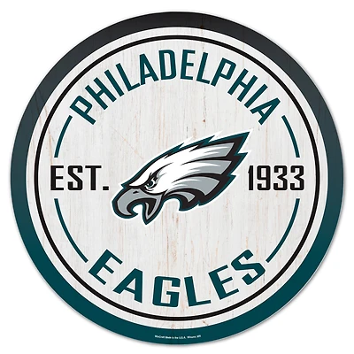 WinCraft Philadelphia Eagles 14" Established Year Circular Wood Sign